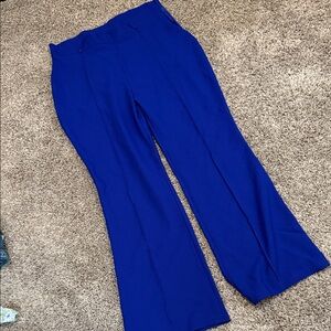 Women's Blue Wide-Leg Pants
